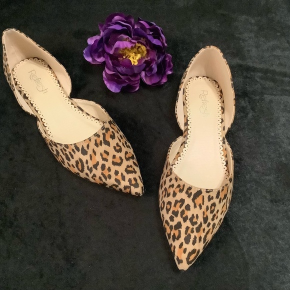 Refresh Leopard Animal Print Flats NIB - Picture 10 of 12